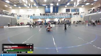 145 lbs Cons. Round 1 - Preston Hansen, Thunder Ridge vs Hunter Ray, Eagle