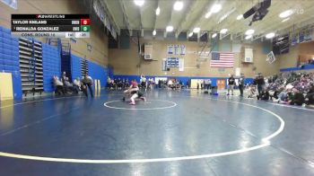 125lbs Cons. Round 10 - Taylor Knilans, Union (Girls) vs Reinalda Gonzalez, Davis (Girls)