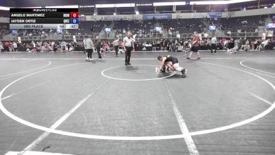78 lbs 3rd Place - Angelo Martinez, Nebraska Wrestling Academy vs Jayden Ortiz, Quezada Wrestling Academy