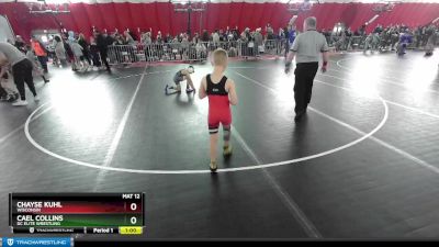71 lbs Cons. Round 2 - Cael Collins, DC Elite Wrestling vs Chayse Kuhl, Wisconsin