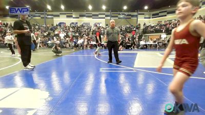 58 lbs Consi Of 8 #2 - Emiliana Skidmore, Standfast OKC vs Conlan Robertson, Lions Wrestling Academy