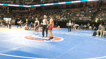 132 Class 2 lbs Cons. Semi - Tianta Mcnack, Clinton vs Coltyn Hollingsworth, Benton