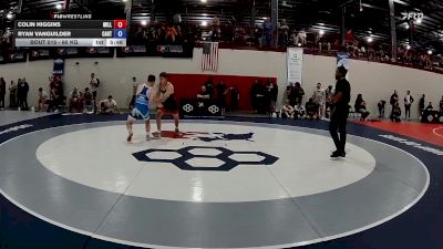60 kg Champ. Round 2 - Colin Higgins, Millersville vs Ryan VanGuilder, Castleton RTC