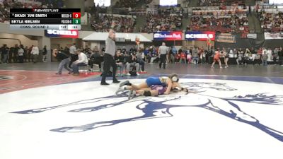 G - 135 lbs Cons. Round 3 - Skadi `Jun Smith, Missoula Big Sky / Loyola Sacred Heart (Girls) vs Skyla Nielsen, Polson (Girls)