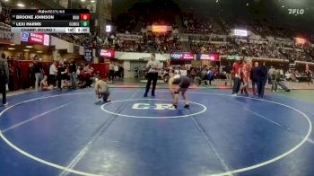 G - 140 lbs Champ. Round 1 - Brooke Johnson, Butte Girls vs Lexi Harms, Custer Co. (Miles City) Girls