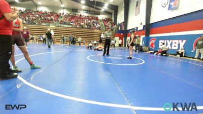 126 lbs 7th Place - Alexis Silkey, Hilldale Youth Wrestling Club vs Anderson Adams, Coweta
