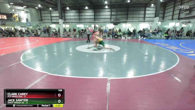 126 lbs Semis (4 Team) - Jack Sawyer, GREAT BRIDGE WC vs Clark Carey ...