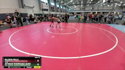 100 lbs Cons. Round 3 - Ellison Kelly, Cornerstone Warriors Wrestling Club vs Esteban Rodriguez Quinones, Hill Country Wildcats Wrestling Club