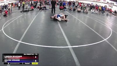 113 lbs Champ. Round 1 - Landon Reasoner, MWC Wrestling Academy vs Kolten Wragge, WFC