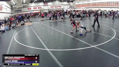 77 lbs Round 1 - Greyson Grindstaff, MWC Wrestling Academy vs Mason Ebner, Golden Eagles Wrestling Club