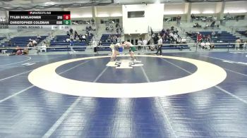 174 lbs Cons. Round 3 - Tyler Boelhower, Springfield vs Christopher Coleman, Oswego State