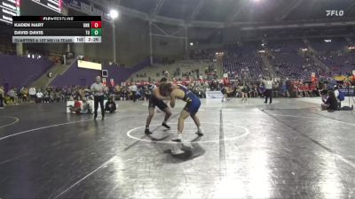 184 lbs Quarters & 1st Wb (16 Team) - David Davis, Tiffin vs Kaden Hart, Nebraska-Kearney