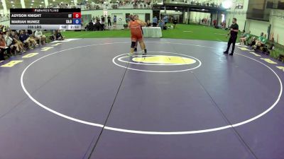 235 lbs Adyson Knight, Utah vs Mariah Nunez, California Blue
