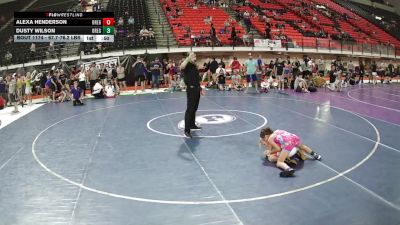 67.7-76.2 lbs Cons. Sub-semis - Alexa Henderson, Oregon vs Dusty Wilson, Oregon