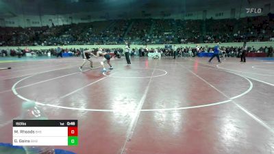 150 lbs Consi Of 16 #1 - Maverick Rhoads, Blanchard High School vs Griffin Goins, Bixby