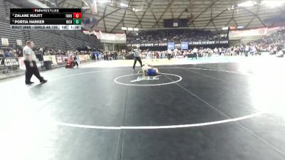 Girls 4A 155 lbs Semifinal - Portia Harker, Richland (Girls) vs ZaLane Hulitt, Tahoma (Girls)