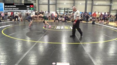 171 lbs Quarterfinal - Dylan Brown, Manchester vs Matthew Spraut, Carlisle