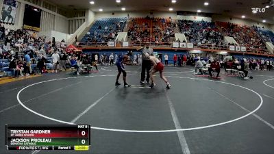 132 lbs Champ. Round 2 - Trystan Gardner, St. James School vs Jackson Prioleau, DeMatha Catholic