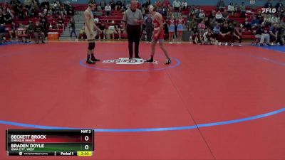 144 lbs Champ. Round 1 - Beckett Brock, Dubuque Senior vs Braden Doyle, Iowa City, West