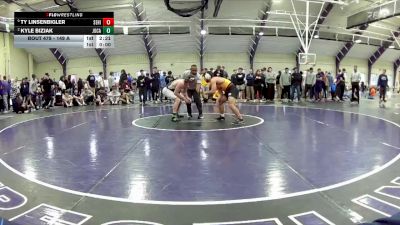 149 A 1st Place Match - Ty Linsenbigler, Seton Hill vs Kyle Bizjak, John Carroll