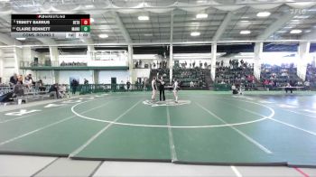 160 lbs Cons. Round 2 - Claire Bennett, Manchester vs Trinity Barrus, Bethany