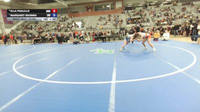 72 kg Cons. Sub-semis - Ella Poalillo, Iron Horse Wrestling Club vs Margaret Buurma, Laker Wrestling Club