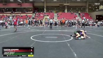 115 lbs Round 1 (6 Team) - Daxton Downing, Greater Heights vs Leeum Healy, SlyFox Silver