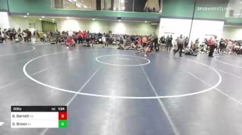 60 lbs Round Of 16 - Braxtyn Barnett, OH vs Greyson Brown, VA