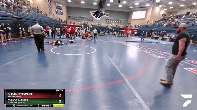 100 lbs Semifinal - Chloe Hanes, Klein Oak (Girls) vs Sloan Stewart ...