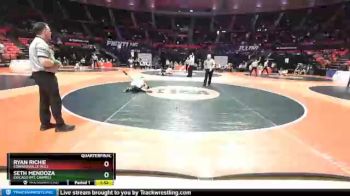 3A 113 lbs Quarterfinal - Seth Mendoza, Chicago (Mt. Carmel) vs Ryan Richie, Edwardsville (H.S.)