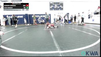52 lbs Quarterfinal - Kannon Gibbens, Rough Riders vs Jace Wright, Tuttle Wrestling Club