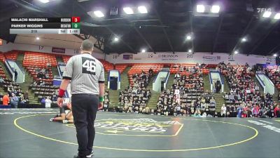 215 lbs Semifinals (8 Team) - Malachi Marshall, Hudson vs Parker Wiggins, Decatur
