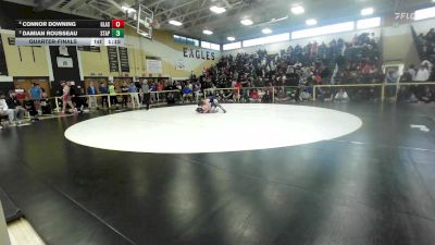 175 lbs Quarterfinal - Connor Downing, Glastonbury vs Damian Rousseau, Staples