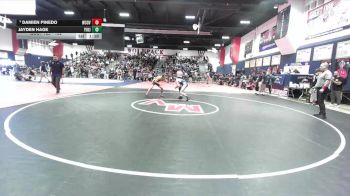 132 lbs Champ. Round 2 - Damien Pinedo, West Covina vs Jayden Hage, Yorba Linda
