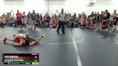 96 lbs Round 1 (6 Team) - Dominick Bainlardi, Killa Bees vs Jace Neborak, U2 Journeymen Uprising