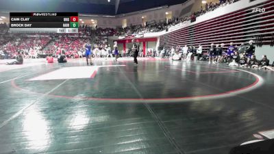 215 lbs Quarterfinals (8 Team) - Brock Day, HARRAH vs Cain Clay, BRISTOW