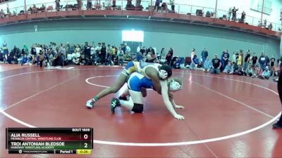 125 lbs Champ. Round 1 - Troi Antoniah Bledsoe, HardWay Wrestling Academy vs Alia Russell, Franklin Central Wrestling Club