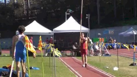 Men's Pole Vault Winning Vault USC's Estrada 17'5