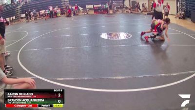 70 lbs Semis & 1st Wrestleback (8 Team) - Aaron Delgado, Backyard Brawlers Red vs Brayden Acquafredda, The Untouchables