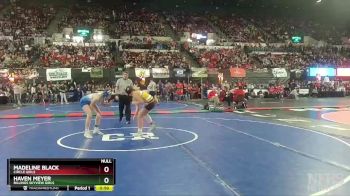 G - 120 lbs Cons. Round 2 - Haven Meyer, Billings Skyview Girls vs Madeline Black, Circle Girls