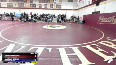 110 lbs Cons. Round 2 - Sabrina Garcia, Cerritos College vs Aretzi Gonzalez, Fresno City College