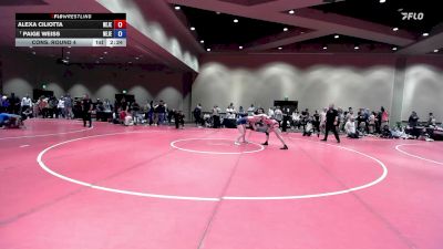 125 lbs Cons. Round 4 - Alexa Ciliotta, New Jersey vs Paige Weiss, New Jersey