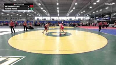 160 lbs 5th Place - Nathan McCartney, NC vs Frankie Florio, FL