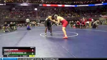 3 lbs Quarterfinal - Maddux Borcherding-Johnson, Norwalk vs David Borchers, North Scott