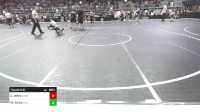 46 lbs Round Of 16 - Cooper Wells, Windsor Youth Wrestling vs Maverick Sicka, Southern Illinois Bulldog WC