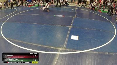 64 lbs Cons. Round 3 - Lee Thornton, South Summit Wrestling Club vs Jax Ross, Iron County Wrestling Academy