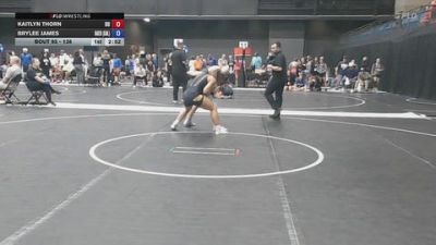 138 lbs Champ. Round 2 - Kaitlyn Thorn, Ottawa University vs Brylee James, Baker University
