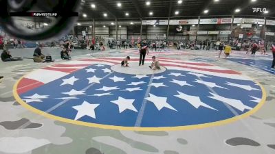 50 lbs Cons. Round 2 - Riggin Woodworth, Dickinson Wrestling Club vs Maximus Ames, Glendive Mat Devils