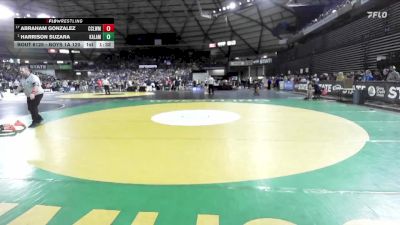 Boys 1A 120 lbs Champ. Round 2 - Harrison Suzara, Kalama vs Abraham Gonzalez, Cascade (Leavenworth)