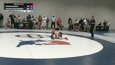 48 kg Cons. Rd Of 16 - Mason Mamich, Seasons Freestyle Club vs Grayson VanValkenburg, Michigan Premier WC